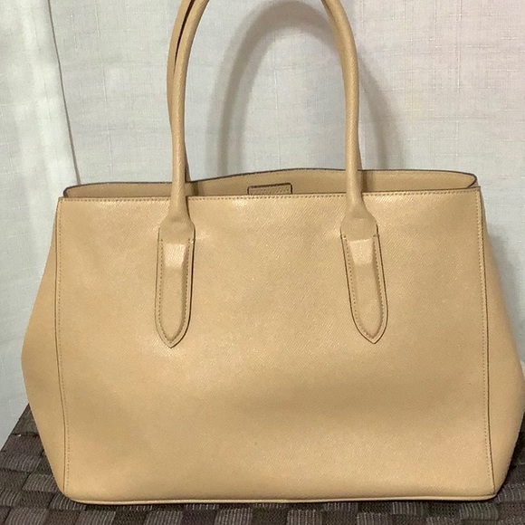 Coach beige double handle satchel - Picture 2 of 4
